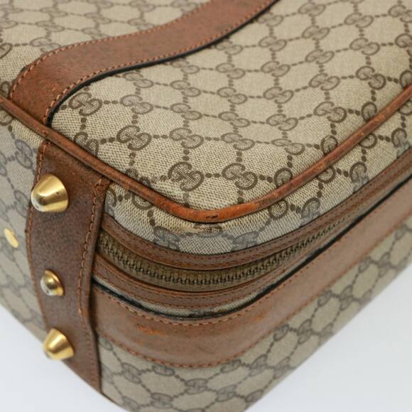 GUCCI GG Supreme Boston Bag Pvc Beige - Picture 11 of 16